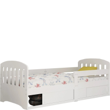 Łóżko dziecięce z materacem i schowkiem CLASSIC Podstawowe (1)