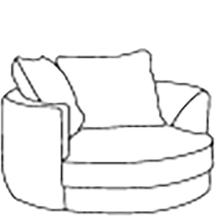 Fotel 1,5 obrotowy CIRI Szkic