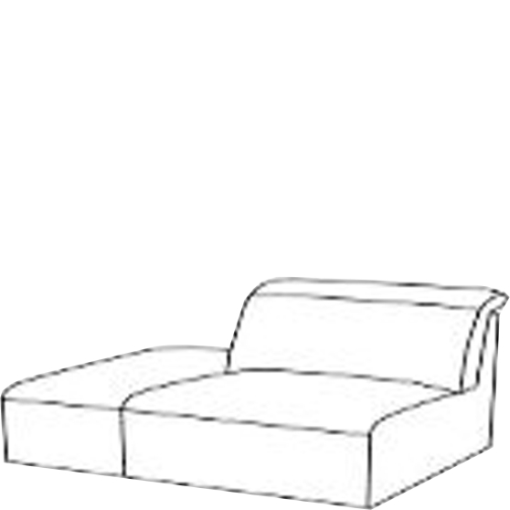 Segment 1,5HT/BK z pojemnikiem Lewy MONACO Szkic