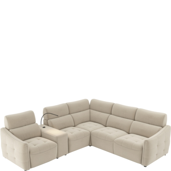 Narożnik 287x262 z funkcją spania DAVOS Podstawowe