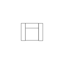 Fotel 1,5 RF z relaksem elektrycznym DAVOS Szkic (1)