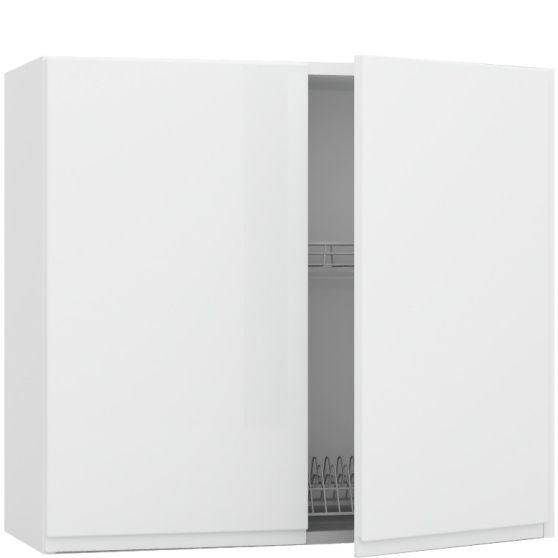 Szafka górna wisząca z suszarką 2 drzwi W80SU ALU GAJA Podstawowe (1)