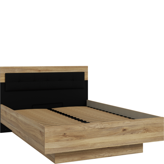 Łóżko 140 x 200 ze stelażem i pojemnikiem BDNL1142-M635 BADERNA Podstawowe