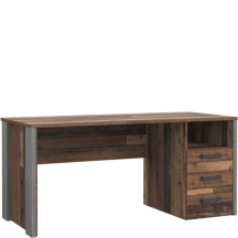 Biurko 160 cm z 4 szufladami CLFB212R-C546 Prawe CLIF Podstawowe