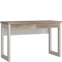 Biurko 120 cm DURB222-M296 Pinia Biała / Dąb Atyczny DURO Podstawowe