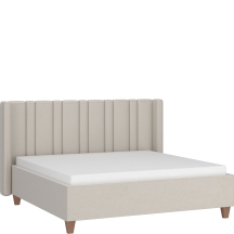 Łóżko tapicerowane ZENNA 160 x 200 ze stelażem i materacem AMARILLO Podstawowe