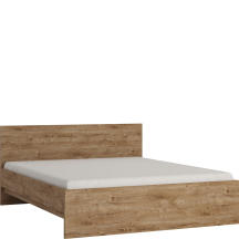 Łóżko 160 x 200 ze stelażem i materacem FRIZ04 Dąb Ribbeck FRIBO Podstawowe