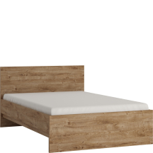 Łóżko 120 x 200 ze stelażem i materacem FRIZ02 Dąb Ribbeck FRIBO Podstawowe