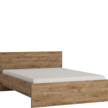 Łóżko 140 x 200 ze stelażem i materacem FRIZ03 Dąb Ribbeck FRIBO Podstawowe