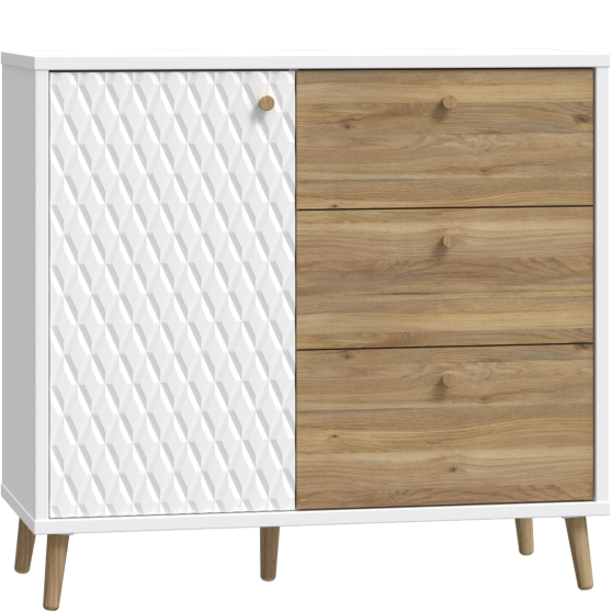 Komoda Lewa AKNK221L-M992 AKSANA Podstawowe