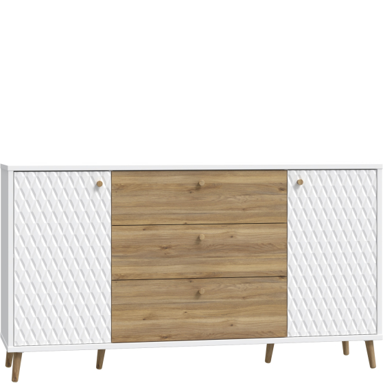 Komoda z szufladami 160 cm AKNK232-M992 AKSANA Podstawowe