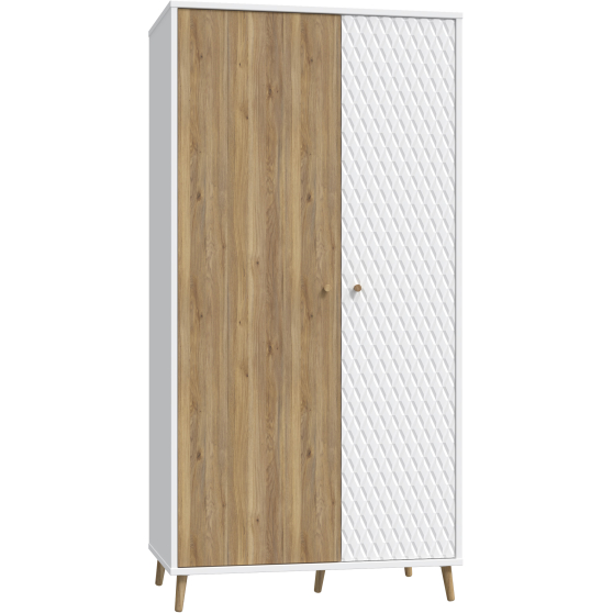 Szafa ubraniowa Lewa AKNS822L-M992 AKSANA Podstawowe