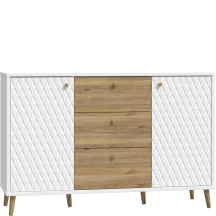 Komoda z szufladami 135 cm AKNK231-M992 AKSANA Podstawowe