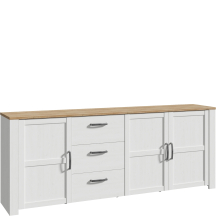 Komoda 220 cm Prawa BHLK241R-M482 CHISBURY Podstawowe