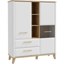 Kredens z witryną Lewy WRDV432L-M982 WARDIOL Podstawowe