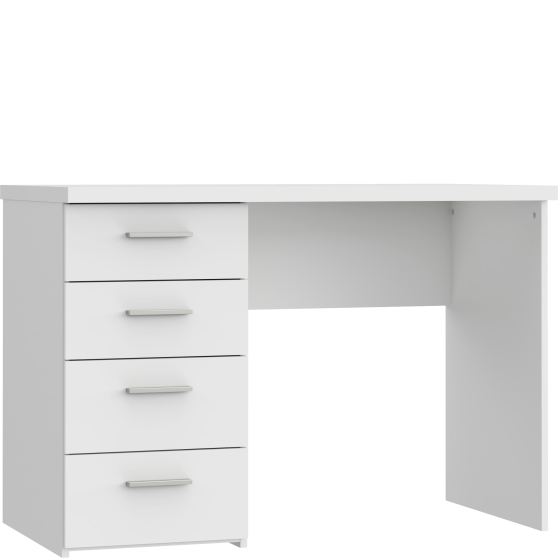 Biurko 110 cm z 4 szufladami NET106 Biały Mat Uni MT935-Z12M Podstawowe