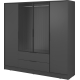 Kolor: Szafa 4 drzwiowa z szufladami 4D RM KELLY Podstawowe (4)