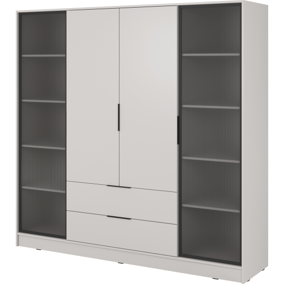 Szafa 4 drzwiowa z dwoma szufladami 4D RD KELLY Podstawowe (2)