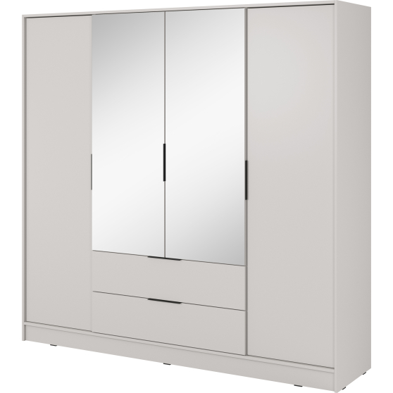 Szafa 4 drzwiowa z lustrem 4D L KELLY Podstawowe (2)