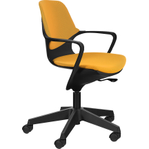 Fotel obrotowy biurowy POGO tapicerowany Podstawowe (1)