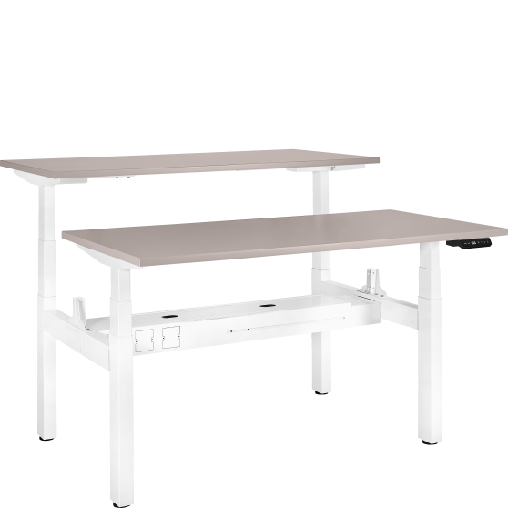 Biurko ACTIVE II blat Beż Podstawowe