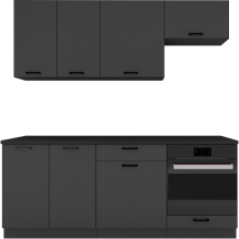 Zestaw mebli kuchennych 2,0 Grafit ANIKA Podstawowe