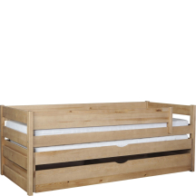 Łóżko drewniane sosnowe TOMI 90 x 200 z dolnym spaniem Podstawowe