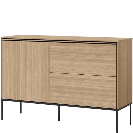 Komoda na metalowych nogach 127 cm VI-03 VISSO Podstawowe