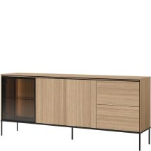 Komoda z witryną i oświetleniem VI-06 VISSO Podstawowe