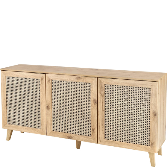 Komoda 3-drzwiowa KM-1 Dąb Artisan BORNEO Podstawowe