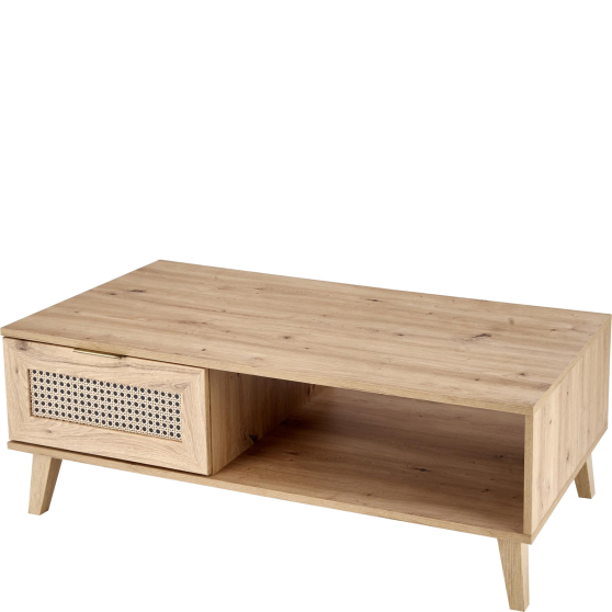 Stolik w stylu boho LAW-1 Dąb Artisan BORNEO Podstawowe