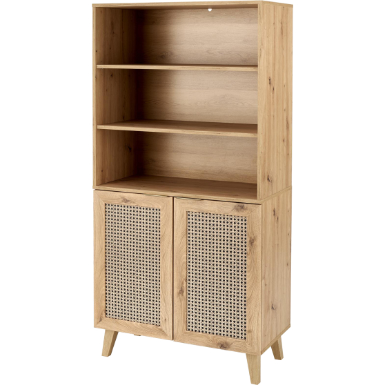 Regał z drzwiami REG-1 Dąb Artisan BORNEO Podstawowe