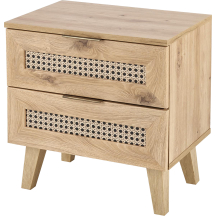 Szafka nocna w stylu boho SN-1 Dąb Artisan BORNEO Podstawowe