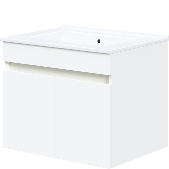 Szafka łazienkowa wisząca pod umywalkę 60 cm biała FIGARO Podstawowe