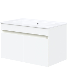 Szafka łazienkowa wisząca pod umywalkę 80 cm biała FIGARO Podstawowe