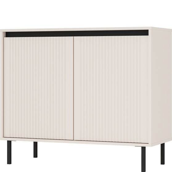 Komoda ryflowana 812-2F Beż Piaskowy OSAKA BEŻ PIASKOWY Podstawowe