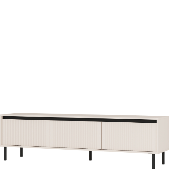 Szafka RTV pod telewizor ryflowana 303-3S Beż Piaskowy OSAKA BEŻ PIASKOWY Podstawowe