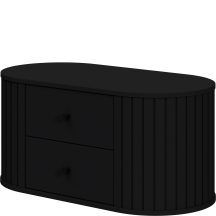 Szafka łazienkowa wisząca pod umywalkę 95 cm czarna VENEZIA Podstawowe