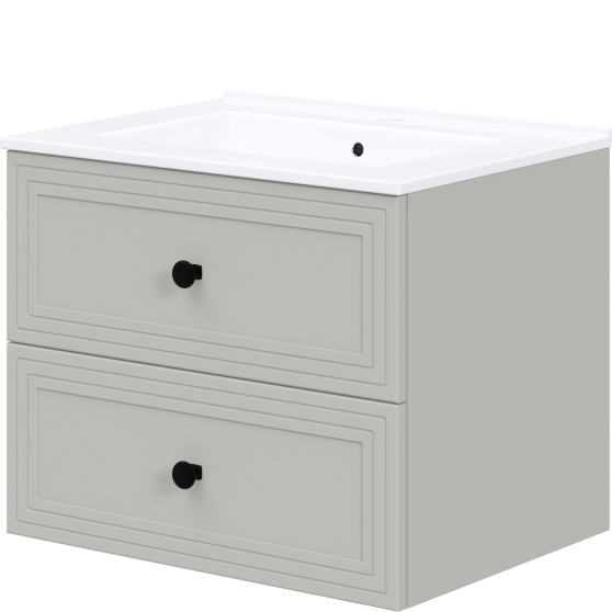 Szafka łazienkowa wisząca pod umywalkę 60 cm cashmere TORETO Podstawowe