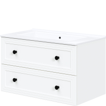 Szafka łazienkowa wisząca pod umywalkę 80 cm biała TORETO Podstawowe