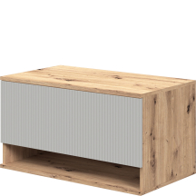 Szafka łazienkowa wisząca pod umywalkę 80 cm dąb artisan AVIOLA Podstawowe