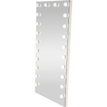 Lustro stojące z oświetleniem PEARL srebrne Podstawowe