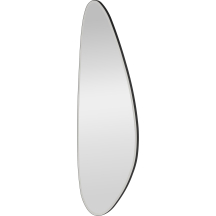 Lustro ścienne wiszące w ramie SERENITY srebrne Podstawowe