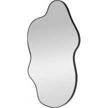 Lustro ścienne wiszące w ramie ESSENT czarne Podstawowe