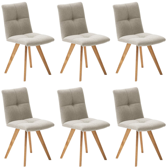 Zestaw krzeseł KLAIPEDA KR159-MCA-COV02 6szt Podstawowe