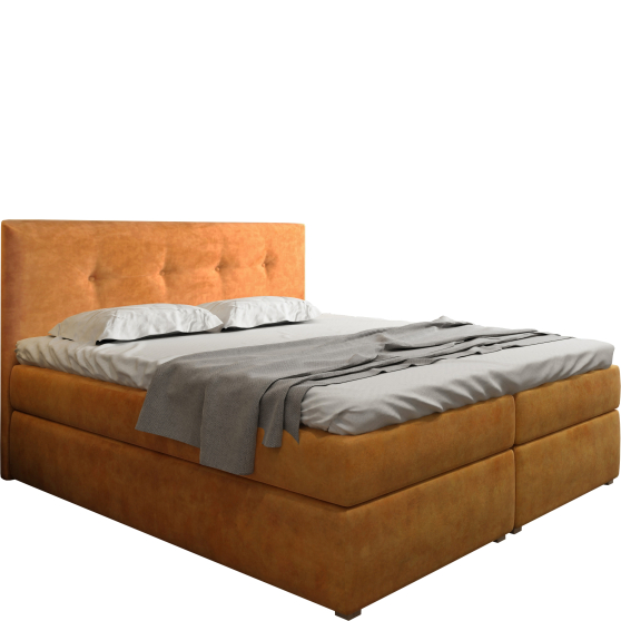 Łóżko kontynentalne 140 x 200 SARA POCKET z pojemnikiem Podstawowe