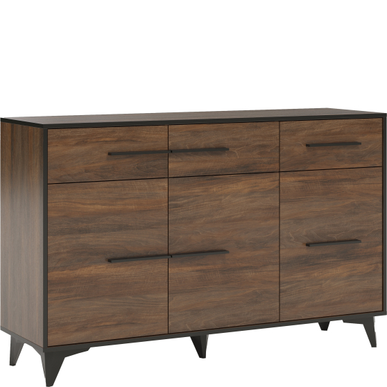 Komoda z drzwiami i szufladami K3D3S FRIDA 2 SHIRIN WALNUT Podstawowe