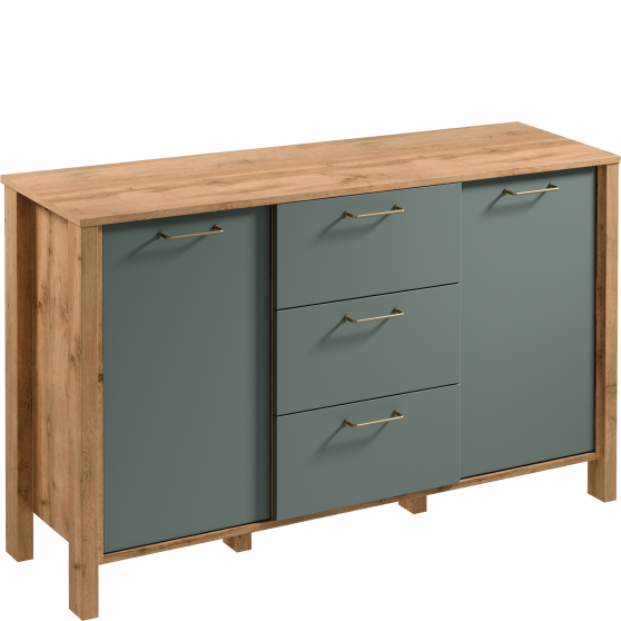 Komoda z drzwiami i szufladami K2D3S INDYGO GREEN Podstawowe
