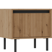 Szafka nocna ryflowana 801-1S Dąb Evoke OSAKA DĄB EVOKE Podstawowe