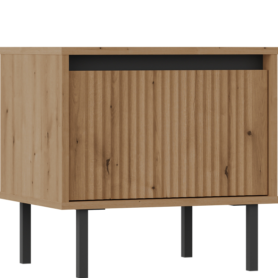 Szafka nocna ryflowana 801-1S Dąb Evoke OSAKA DĄB EVOKE Podstawowe